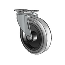 USA 3"x0.8125" TPR Wheel Caster with 1-3/16"x2" Plate