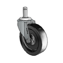 USA 3"x0.8125" Polyolefin Wheel Caster with 3/8"x1" Grip Ring