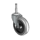 USA 3"x0.8125" TPR Wheel Caster with 5/16"x1-1/2" Grip Neck