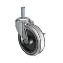 USA 3"x0.8125" TPR Wheel Side-Lock Caster with 5/16"-18UNCx1" Thread