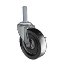 USA 3"x0.8125" Polyolefin Wheel Side-Lock Caster with 3/8"-16UNCx1-1/2" Thread