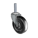 USA 3"x0.8125" Soft Rubber Wheel Caster with 3/8"-16UNCx1-1/2" Thread