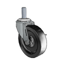 USA 3"x0.8125" Polyolefin Wheel Side-Lock Caster with 3/8"-16UNCx1" Thread