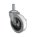 USA 3"x0.8125" Thermoplastic Urethane Wheel Side-Lock Caster with 3/8"-16UNCx1" Thread