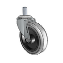 USA 3"x0.8125" TPR Wheel Caster with 3/8"-16UNCx3/4" Thread