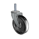 USA 4"x0.9375" Polyolefin Wheel Caster with 3/8"-16UNCx1-1/2" Thread