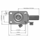 5"x1" TPR Wheel Side Locking Plate Mount Caster USA-Made