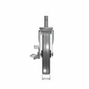 5"x1" TPR Wheel Side Locking 7/16"x1-3/8" Brass Band Caster USA-Made