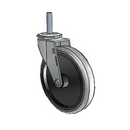 USA 5"x0.9375" TPR Wheel Caster with 3/8"-16UNCx1-1/2" Thread