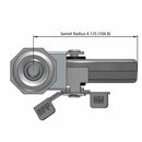 5"x1" TPR Wheel Side Locking 1/2"x1.5" Threaded Stem Caster USA-Made