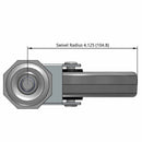 5"x1" TPR Wheel Swivel 1/2"x1.5" Threaded Stem Caster USA-Made