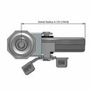 5"x1" TPR Wheel Side Locking 7/16"x2.25" Threaded Stem Caster USA-Made