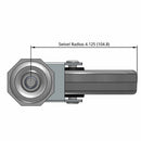 5"x1" TPR Wheel Swivel 7/16"x2.25" Threaded Stem Caster USA-Made