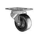 General Duty 3"x1.25" Polyolefin Wheel Caster with 3-1/8" x 4-1/8" Plate
