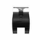 50mm Nylon Brake Twin Wheel Caster with 1.5"x1.5" Top Plate