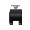 50mm Nylon Swivel Twin Wheel Caster with 1.1875"x2" Top Plate