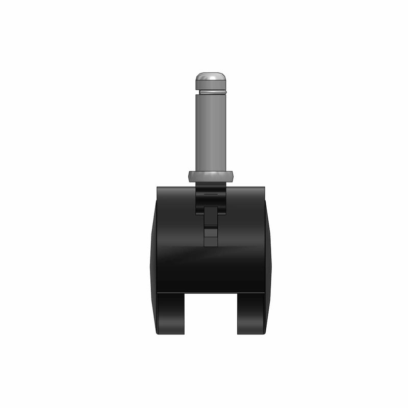 50mm Nylon Brake Twin Wheel Caster with 7/16"x1-7/16" Grip Ring