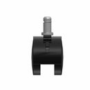 50mm Nylon Brake Twin Wheel Caster with 7/16"x7/8" Grip Ring