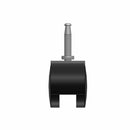 50mm Nylon Swivel Twin Wheel Caster with 5/16"x1.5" Tapered Wood Stem