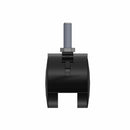 50mm Nylon Brake Twin Wheel Caster with 5/16"x1" Threaded Stem
