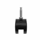 50mm Nylon Brake Twin Wheel Caster with 5/16"x1.5" Tapered Wood Stem