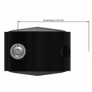 60mm Nylon Brake Twin Wheel Caster with 7/16"x1-7/16" Grip Ring