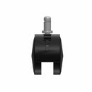 60mm Nylon Brake Twin Wheel Caster with 7/16"x7/8" Grip Ring