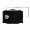 60mm Nylon Brake Twin Wheel Caster with 5/16"x1.5" Tapered Wood Stem