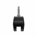 60mm Nylon Swivel Twin Wheel Caster with 5/16"x1.5" Tapered Wood Stem