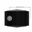 60mm Nylon Swivel Twin Wheel Caster with 5/16"x1" Threaded Stem