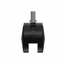 60mm Nylon Brake Twin Wheel Caster with 3/8"x3/4" Threaded Stem