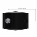 60mm Nylon Brake Twin Wheel Caster with 3/8"x3/4" Threaded Stem