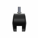 60mm Nylon Swivel Twin Wheel Caster with 3/8"x3/4" Threaded Stem