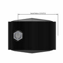 60mm Nylon Swivel Twin Wheel Caster with 3/8"x3/4" Threaded Stem