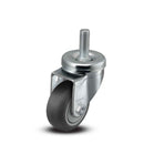 Main view of a Pemco Casters 3" x 1.25" wide wheel Swivel caster with 1/2"-13 x 1-1/2" stud, without a brake, Thermoplastic Rubber wheel and 210 lb. capacity part
