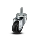 Main view of a Pemco Casters 3" x 1.25" wide wheel Swivel caster with 1/2"-13 x 1-1/2" stud, without a brake, Polypropylene wheel and 270 lb. capacity part