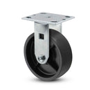Main view of a Pemco Casters 5" x 2" wide wheel Rigid caster with 4" x 4-1/2" top plate, without a brake, Polypropylene HD wheel and 600 lb. capacity part