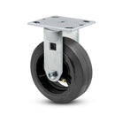 Main view of a Pemco Casters 5" x 2" wide wheel Rigid caster with 4" x 4-1/2" top plate, without a brake, Mold-on Rubber wheel and 400 lb. capacity part