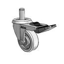 RZ-02GRN-070-TL-GR01 MedCaster Swivel Caster