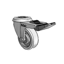 RZ-02GRN-070-TL-HK04 MedCaster Swivel Caster