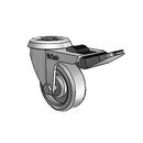 RZ-02TPN-070-TL-HK04 MedCaster Swivel Caster