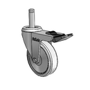 RZ-03GRP-090-TL-GR02 MedCaster Swivel Caster