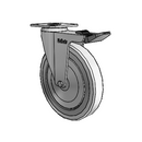 RZ-05GRP-090-TL-TP05 MedCaster Swivel Caster