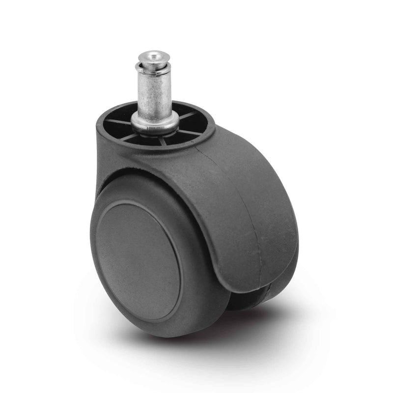 Main view of a Shepherd Casters 55mm wheels Swivel caster with 7/16" x 7/8" grip ring, without a brake, Urethane wheel and 75 lb. capacity part