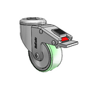 SS-03AMN-125-TL-HKU1 MedCaster Swivel Caster