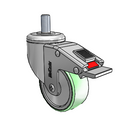 SS-03AMN-125-TL-TS12 MedCaster Swivel Caster
