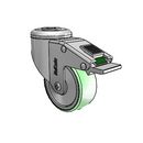 SS-03AMP-125-DL-HKU1 MedCaster Swivel Caster