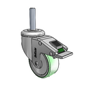 SS-03AMP-125-DL-TS14 MedCaster Swivel Caster
