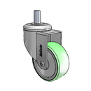 SS-03AMP-125-SW-TS12 MedCaster Swivel Caster