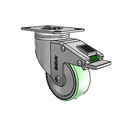SS-03AMX-125-DL-TP01 MedCaster Swivel Caster